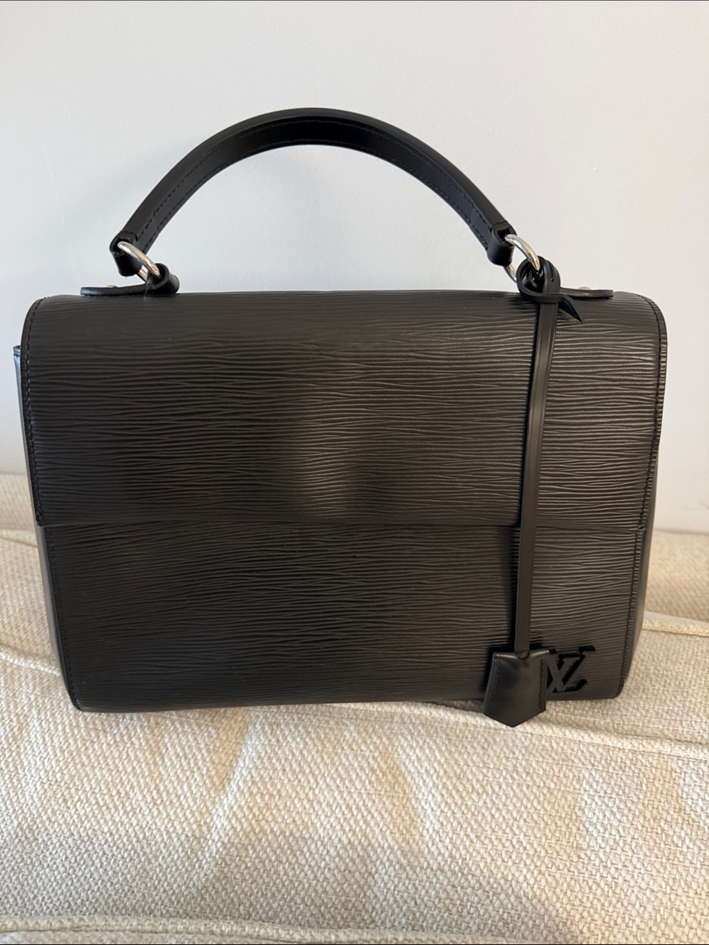 Louis Vuitton Black Epi Top-Handle Briefcase